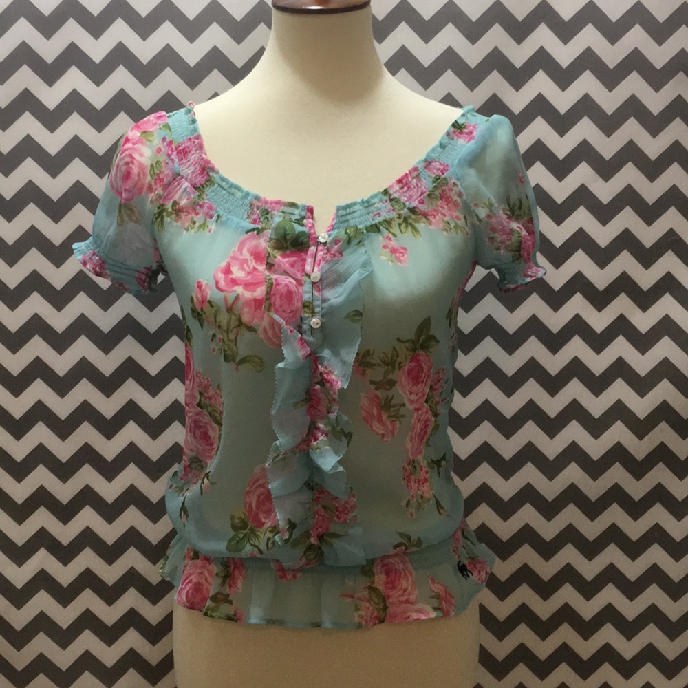Abercrombie Kids size Large floral top‎